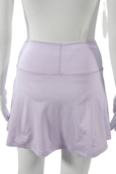Grlfrnd Womens Athletic Purple Recycled Polyester Skort Short Size S