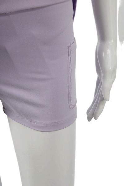 Grlfrnd Womens Athletic Purple Recycled Polyester Skort Short Size S