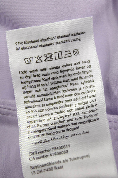 Grlfrnd Womens Athletic Purple Recycled Polyester Skort Short Size S