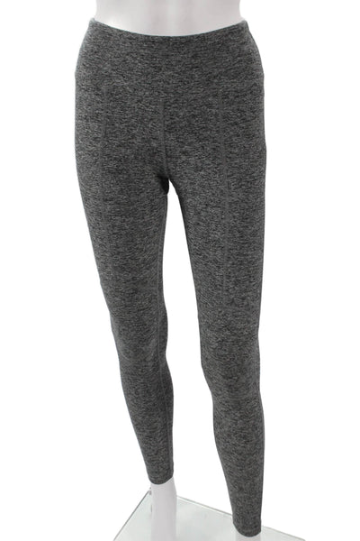 Year Of Ours Womens Flecked Gray Ankle Leggings Polyester Pull On Size XS