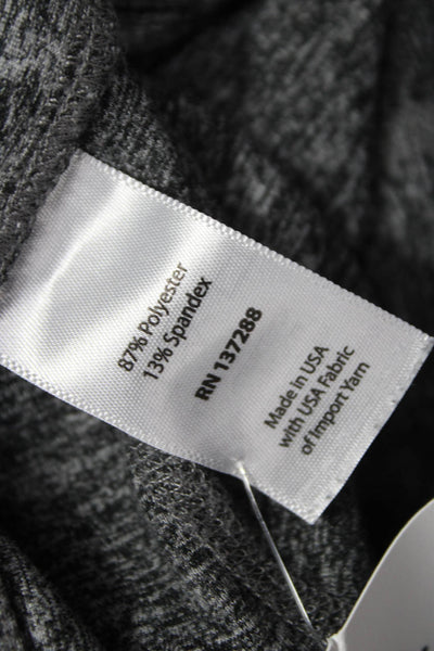 Year Of Ours Womens Flecked Gray Ankle Leggings Polyester Pull On Size XS