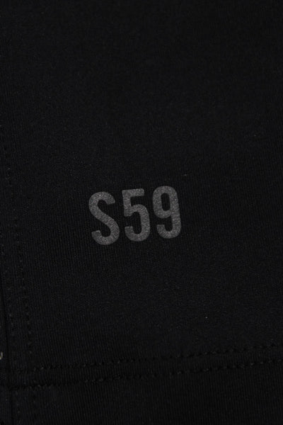 Splits 59 Womens Black Ankle Leggings Nylon Pull On Size S