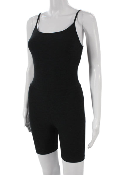 Beyond Yoga Womens Unitard Black Scoop Neck Sleeveless Polyester Size S