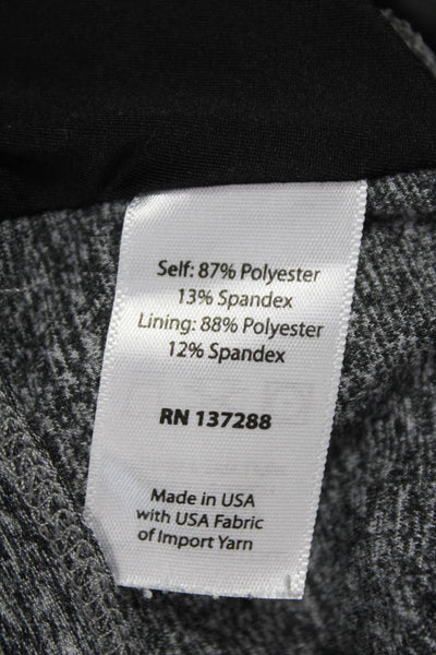 Year Of Ours Womens Scoop Neck Stretch Knit Sports Bra Gray Size Small