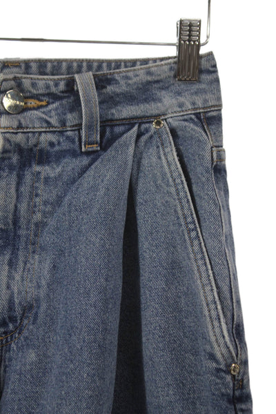 Goldsign Womens Mom Jeans High Rise Blue Cotton 28 Inseam Size 24