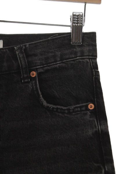 Zara Womens Black Wide Leg Jeans Size 2