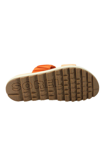Sorel X Prana Womens Stretch Straps Slide On Sandals Orange Size 9