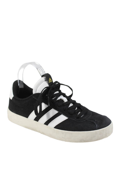 Adidas Womens Suede Low Top Lace Up Sneakers Black Size 8.5