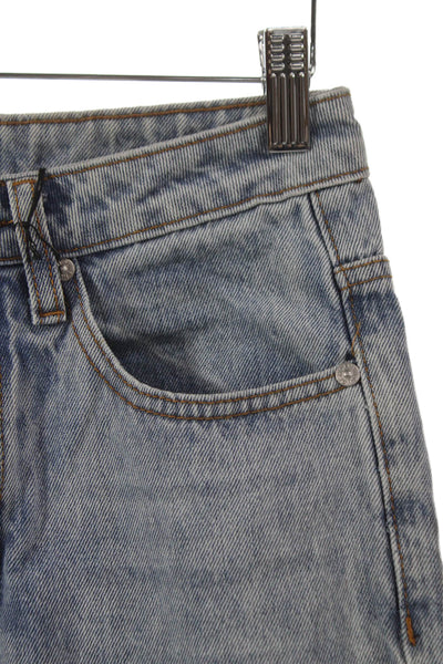 Superdown Women Straight Jeans Blue High Rise Button Fly 28in Size 26