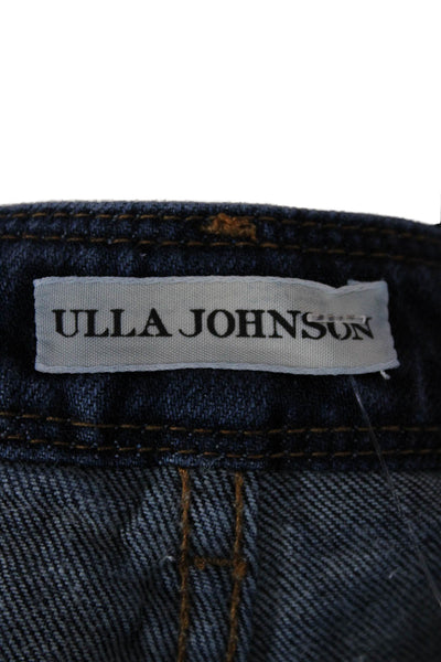 Ulla Johnson Womens Cropped Jeans Mid Rise Blue Size 8