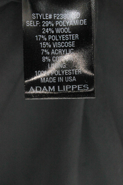 Adam Lippes Women Basic Jacket Black Button Long Sleeve Size L