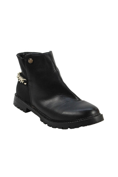 Nine West Womens Chain Detail Ankle Boots Black Size 5