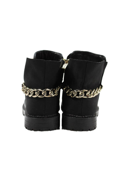 Nine West Womens Chain Detail Ankle Boots Black Size 5