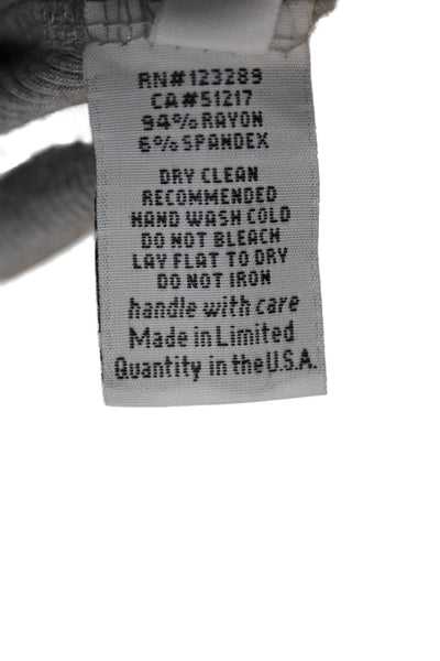 Michael Lauren Womens Tunic Gray Rayon Crew Neck Long Sleeve Size XS