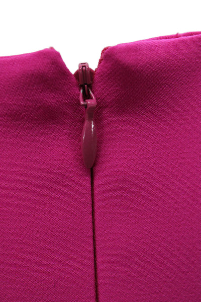 Milly Minis Girls Solid Trumpet Sleeve Dress Fuschia Size 16