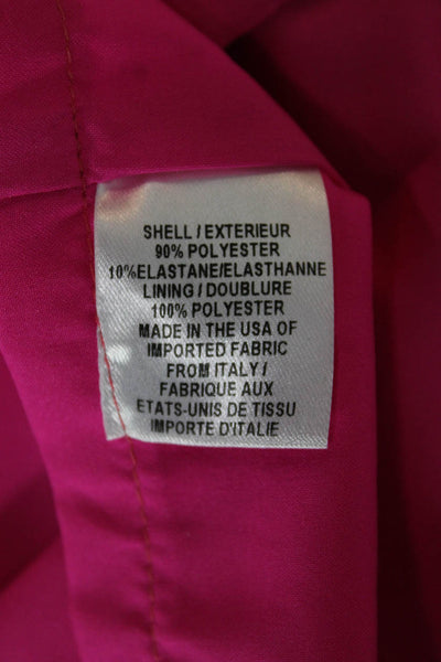 Milly Minis Girls Solid Trumpet Sleeve Dress Fuschia Size 16