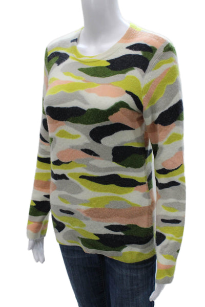 Equipment Femme Womens Cashmere Camouflage Pullover Sweater Multicolor Size S