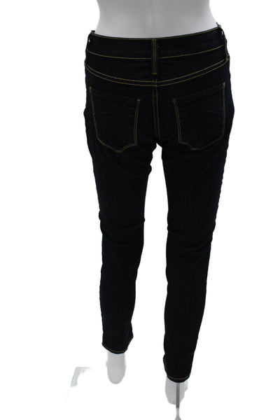 James Jeans Women Skinny Jeans Low Rise Blue Button Size 27
