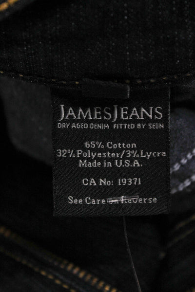 James Jeans Women Skinny Jeans Low Rise Blue Button Size 27