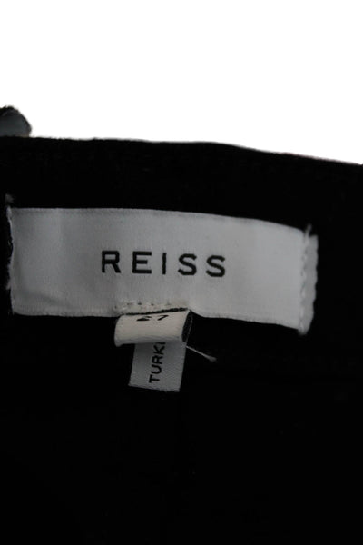 Reiss Womens Skinny Jeans Black High Rise Cotton Zip Size 27