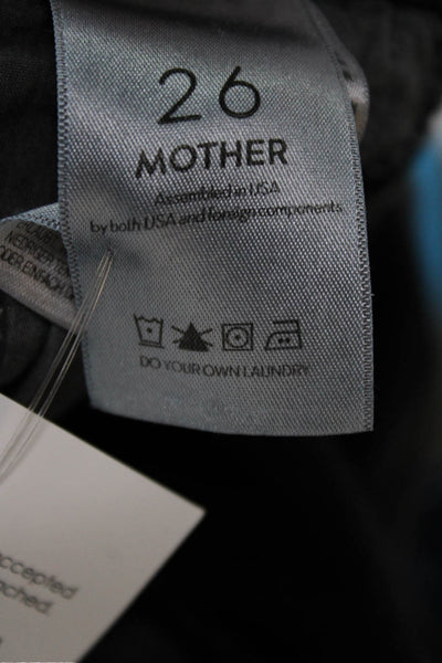Mother Womens Skinny Jeans Blue High Rise Cotton Blend Size 26