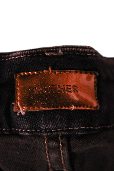 Mother Womens Skinny Jeans Blue High Rise Cotton Blend Size 26