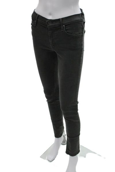 Mother Women Skinny Gray Cotton Jeans Size 28