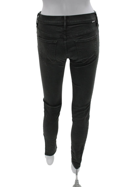 Mother Women Skinny Gray Cotton Jeans Size 28