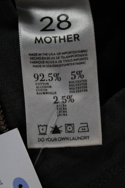 Mother Women Skinny Gray Cotton Jeans Size 28