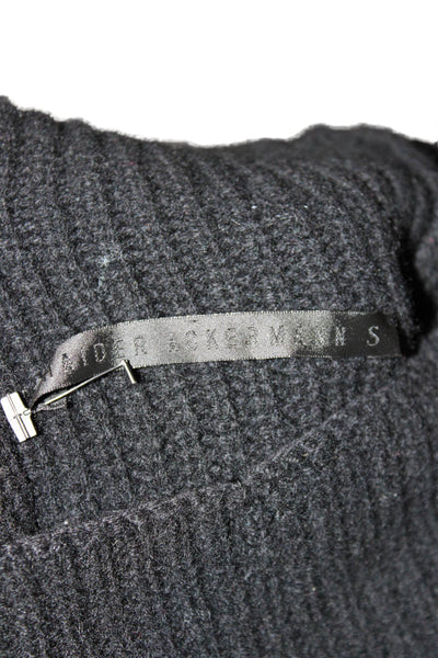 Haider Ackermann Women Cashmere Pullover Sweater Black Turtleneck Size S