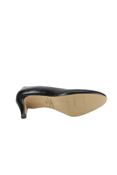 Jonak Womens Leather Slide On Classic Pumps Black Size 36 6