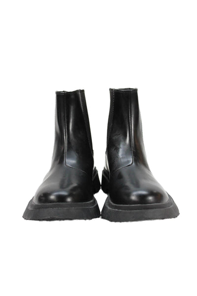 Camper Mens Leather Slip On Ankle Boots Shoes Black Size 43