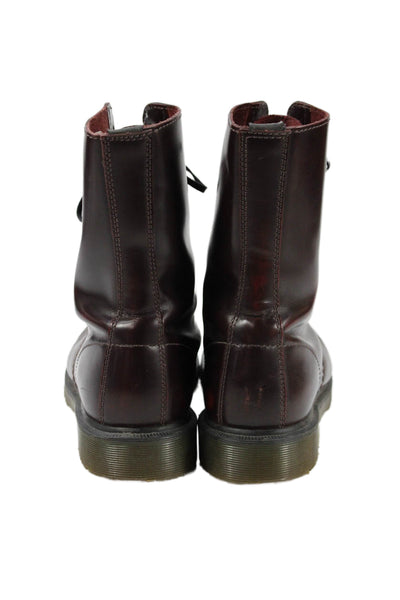 Dr. Martens Mens Leather Lace Up Combats Boots Shoes Brown Size 10