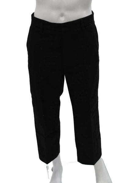 ACNE Studios Mens Cropped Pants Black Zip Size 50