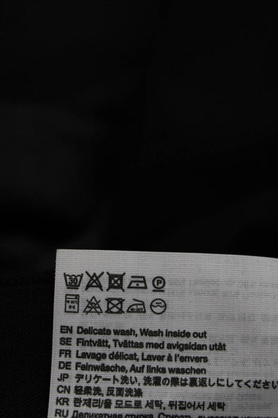 ACNE Studios Mens Cropped Pants Black Zip Size 50