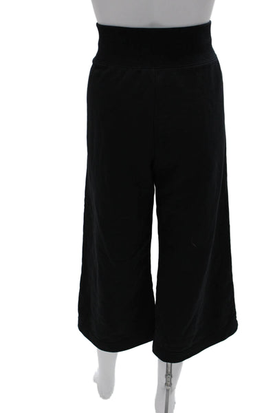 Nike Womens Black Sweatpants Drawstring 80% Cotton Size M
