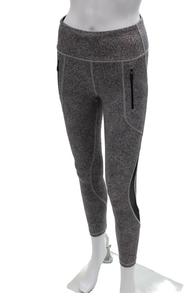 Lululemon Womens Ankle Leggings Multicolor Spotted Polyester Pull On Size 6