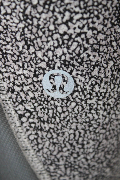 Lululemon Womens Ankle Leggings Multicolor Spotted Polyester Pull On Size 6