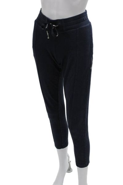 Champion Womens Blue Cotton Jogger Pants Drawstring Size M