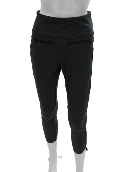 Athleta Womens Black Capri Leggings Nylon Blend Size S
