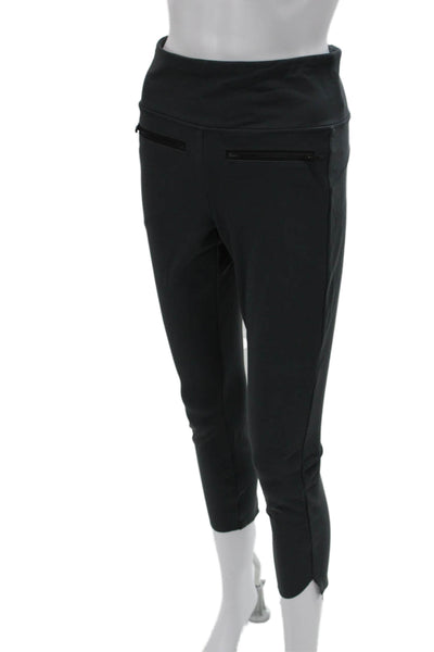 Athleta Womens Black Capri Leggings Nylon Blend Size S