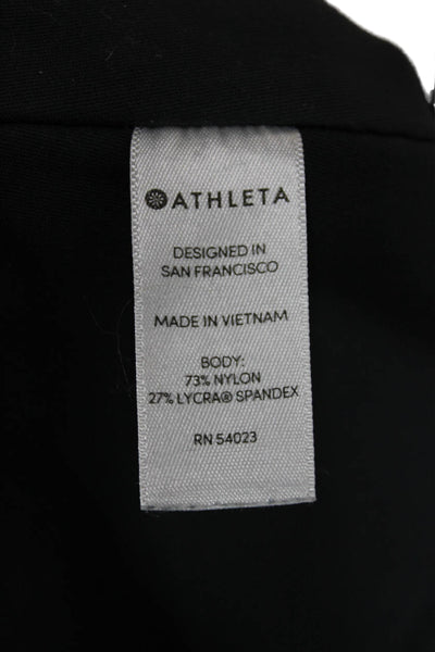 Athleta Womens Black Capri Leggings Nylon Blend Size S