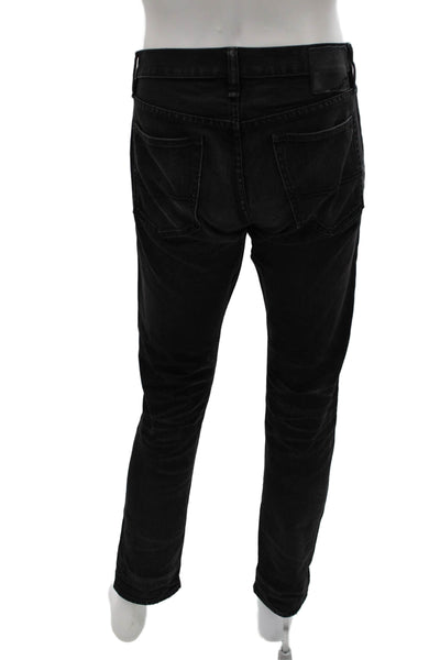 Denim & Supply By Ralph Lauren Mens Black Skinny Jeans Button Fly Size 31