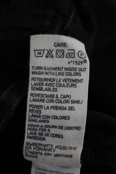 Denim & Supply By Ralph Lauren Mens Black Skinny Jeans Button Fly Size 31