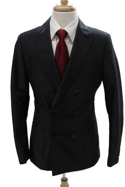 Scotch & Soda Mens Blue Polyester Blazer Size 50