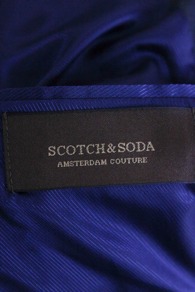 Scotch & Soda Mens Blue Polyester Blazer Size 50