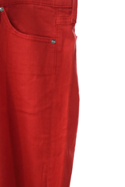 AG Adriano Goldschmied Women Skinny Red Jeans Size 28