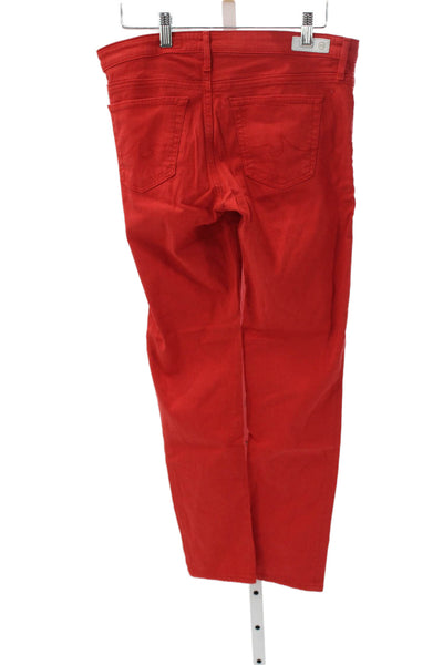 AG Adriano Goldschmied Women Skinny Red Jeans Size 28