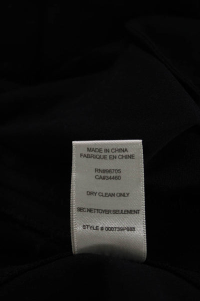 Rebecca Taylor Womens Ankle Leggings Black Polyester Zip Inseam 28 Size 2