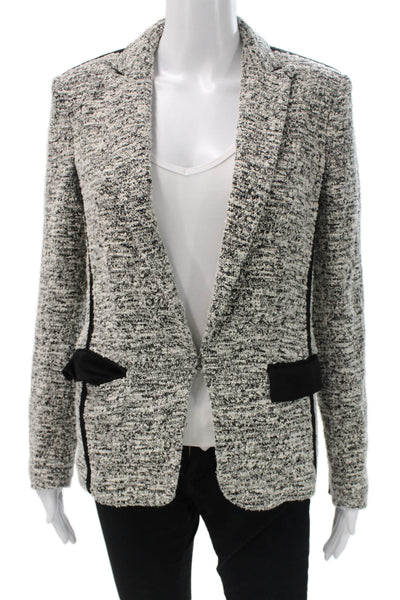 Rag & Bone Womens Tweed Black Blazer Long Sleeve Size S